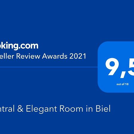 Central & Elegant Room In Biel Exterior photo