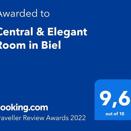 Central & Elegant Room In Biel Exterior photo