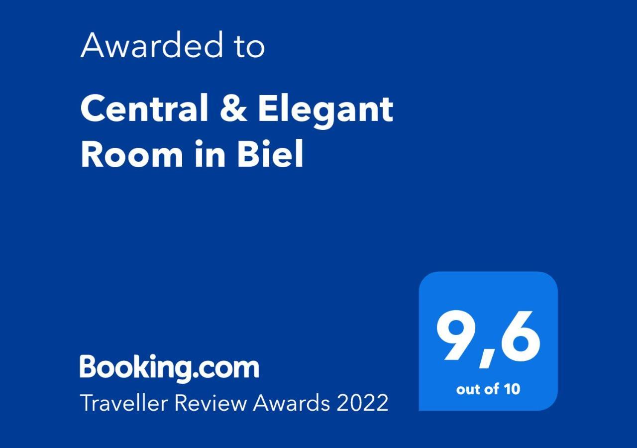 Central & Elegant Room In Biel Exterior photo